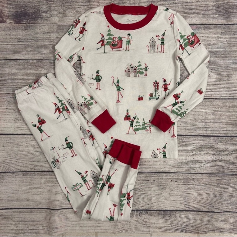 Pottery Barn holiday pajamas size 6